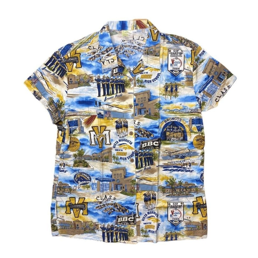 Vista Murrieta Broncos high school sports button down / up shirt